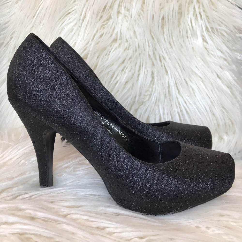 Heels Pumps Hidden Platform Black